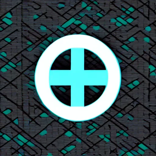 Prompt: Logo with Amber V and Cyan C crossing over each other on a black background