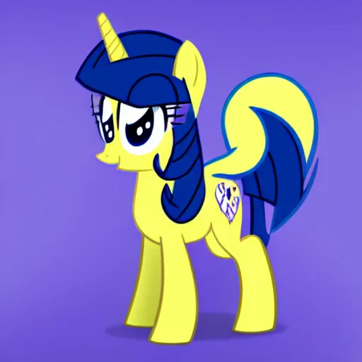 Image similar to Rarity from My Little Pony: Friendship is Magic drawn in the style of The Simpsons