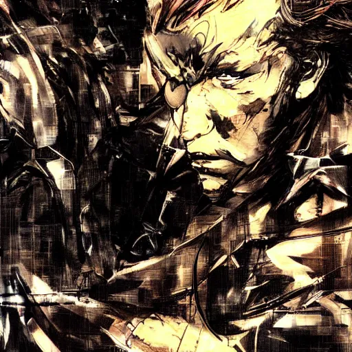 Prompt: 犬 、 painting by yoji shinkawa