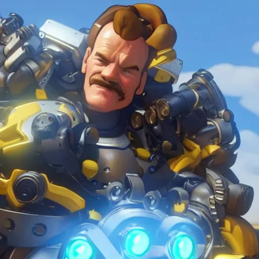 Prompt: Brian Cranston in Overwatch