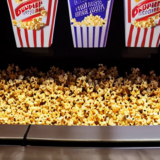 Image similar to photo of movie theater popcorn overflowing