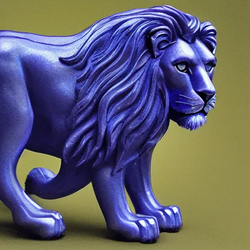 Prompt: tanzanite lion