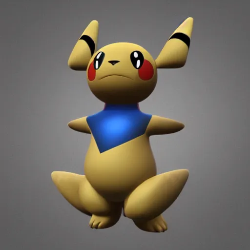 Image similar to new pokemon that doesn't exist, 3 d rendered