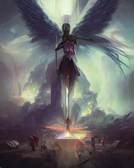 Prompt: paralytic dreams electric visions in nightmares, the all seeing eye in the forehead of reality, a fire of a million guns, the mother of a millions sounds, god emperor of civilization illustration trending on artstation, anime. by peter mohrbacher and artgerm and greg rutkowski and studio trigger and ilya kuvshinov. high quality, 8 k