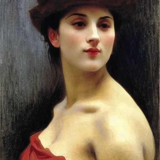 Prompt: portait of beautiful woman, by picasso, by william adolphe bouguereau