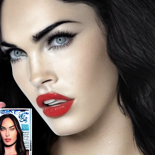 Image similar to us one! dollar!!! alternative! with the face of megan fox