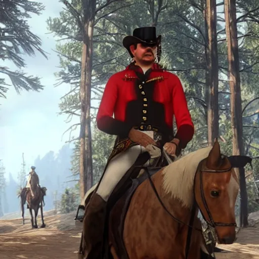 Image similar to napoleon in red dead redemption 2.