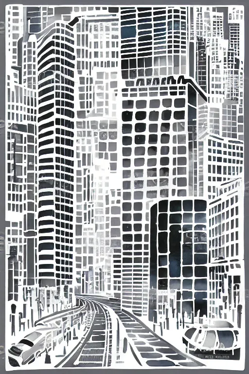 Image similar to minimalist watercolor art of tokyo, illustration, vector art