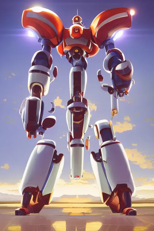 Image similar to metabots medabots medarotto medarot robot, behance hd by jesper ejsing, by rhads, makoto shinkai and lois van baarle, ilya kuvshinov, rossdraws global illumination ray tracing hdr radiating a glowing aura