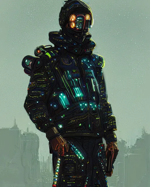 Image similar to detailed portrait atreides cyberpunk futuristic reflective coats decorated with traditional dune ornaments by ismail inceoglu dra