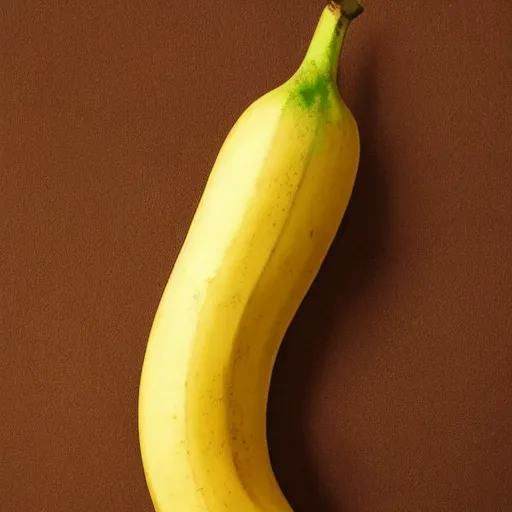 Prompt: A banana of solid gold.