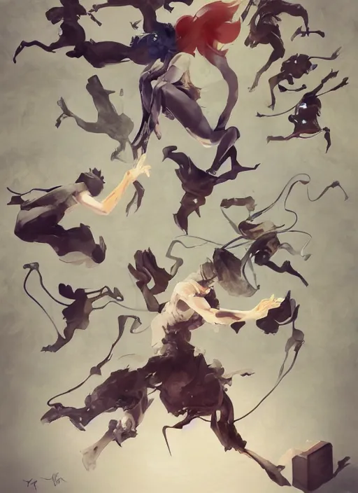 Prompt: surreal gouache gesture painting, by yoshitaka amano, by ruan jia, by Conrad roset, by dofus online artists, detailed anime 3d render of a gesture draw pose cats fighting, portrait, cgsociety, artstation, rococo mechanical, Digital reality, sf5 ink style, dieselpunk atmosphere, gesture drawn