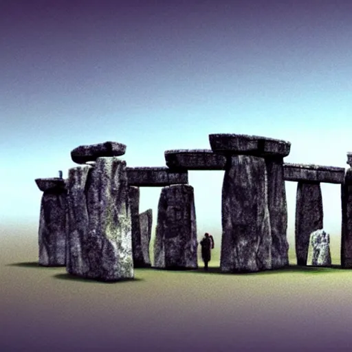 Image similar to if stonehenge was in star wars, concept art.