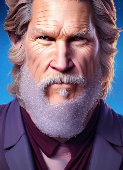 Prompt: medium dinstance shot portrait, jeff bridges as a young virtuous! cleric, pastel colours, celestial academia, octane render, unreal engine render, matte painting concept art, fanart artstation, by jesper ejsing and artgerm and charlie bowater and rhads and lois van baarle and ilya kuvshinov and rossdraws