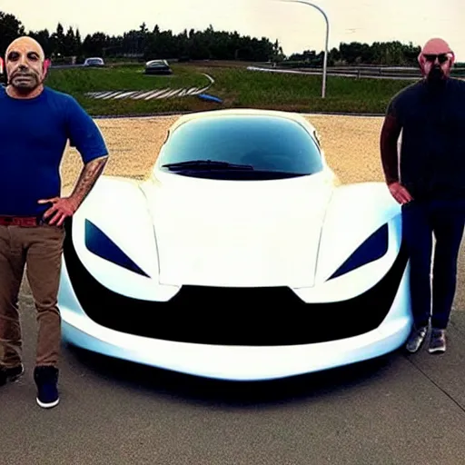 Prompt: someone literally created a car inspired by joe rogan! lol!