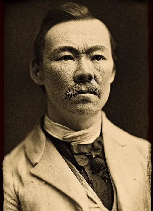 Image similar to portrait of a youn victorian man, highly detailed, cinematic lighting, close up, volumetric, realistic, photograph by elliott & fry