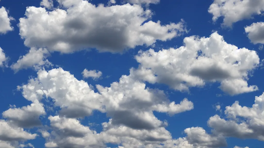 Image similar to puffy clouds sky sparse