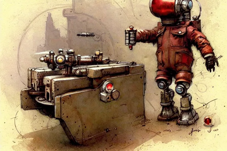 Image similar to adventurer ( ( ( ( ( 1 9 5 0 s retro future robot mouse tunneling machine. muted colors. ) ) ) ) ) by jean baptiste monge!!!!!!!!!!!!!!!!!!!!!!!!! chrome red