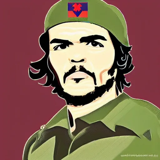 Prompt: che guevara as a rare pepe the frog from 4 chan ( high detailed art, great quality )