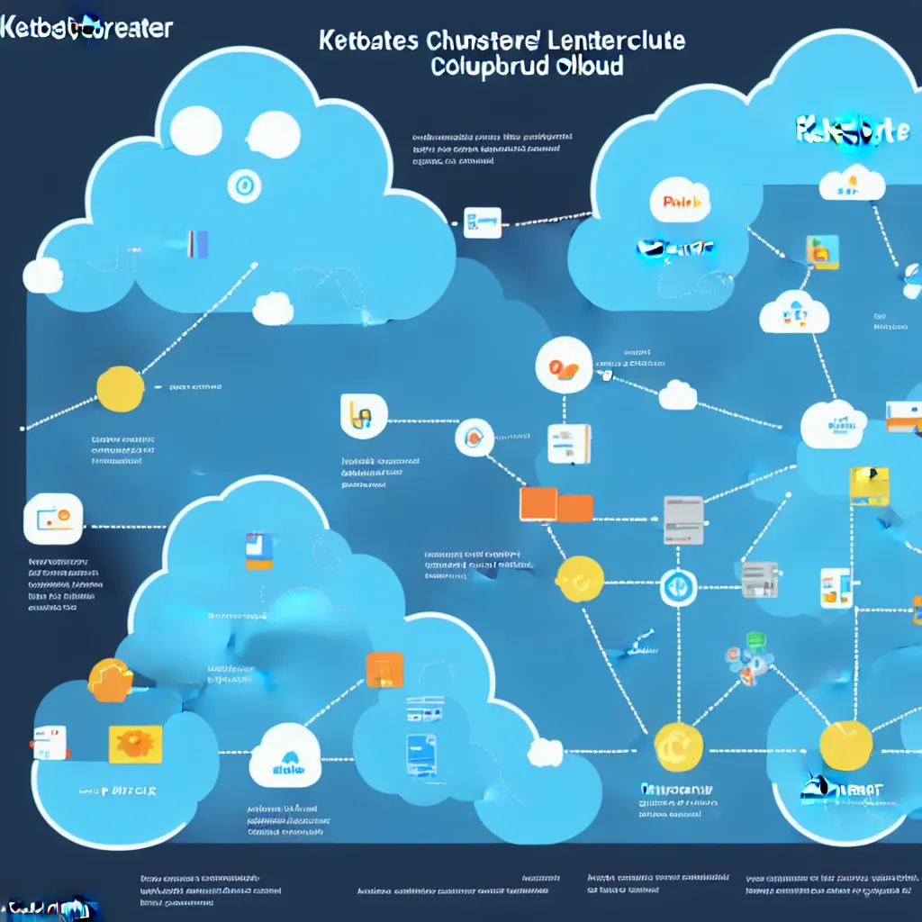 Image similar to Kubernetes cluster deployed to a secure public cloud service, trending on Artstation, by Visual Capitalist