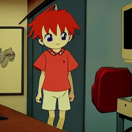 Image similar to photo of ponyo in the backrooms