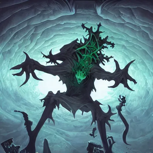 Prompt: vecna on the upside down