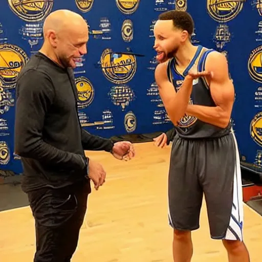 Image similar to stephen curry as a guest on the joe rogan experience