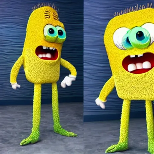 Image similar to spongebob alien