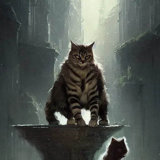 Image similar to god of cats by greg rutkowski