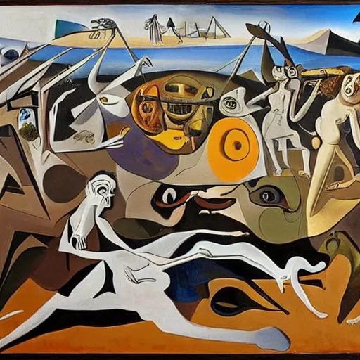 Image similar to Guernica by Salvador Dalí