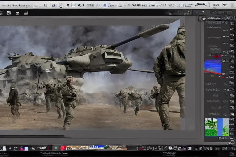 Prompt: Big box PC software for World War 95 for Windows 95, XF IQ4, 150MP, 50mm, F1.4, ISO 200, 1/160s, natural light, Adobe Photoshop, Adobe Lightroom, photolab, Affinity Photo, PhotoDirector 365