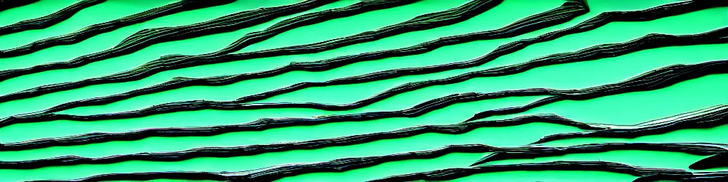 Image similar to glowing green lines, jagged edges, sharp lines, contrast, rocks, stylistic, glowing, straight lines