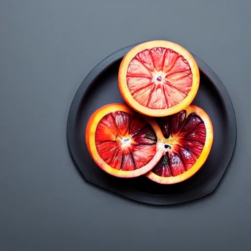 Image similar to an autopsy of a blood orange