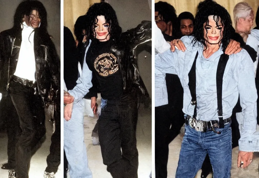 Image similar to michael jackson after years of steroid use