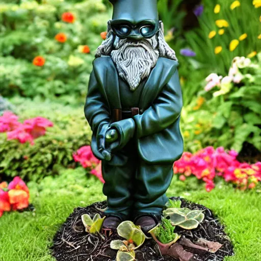 Prompt: the matrix garden gnome