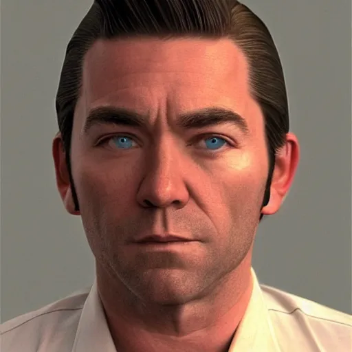 Image similar to antony starr with slicked blonde hair mugshot, 8 k