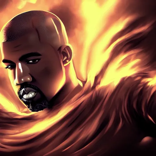 Image similar to Kanye West, League of Legends amazing splashscreen artwork, splash art, hd wallpaper, deviantart, artstation