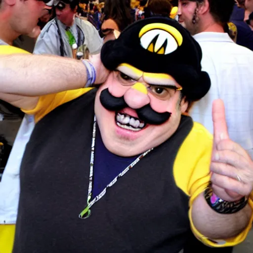 Image similar to Full-Cosplay Wario, played by Danny Devito, 2011 Comic-Con, blog-photo