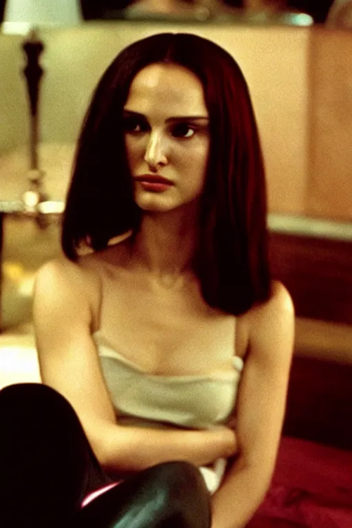 Image similar to Natalie Portman in fallen angel from wong kar wai