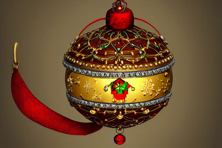 Image similar to a detailed concept art of a jingle bell, trending on artstation, digital art, 4 k, intricate