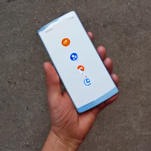 Prompt: a phone made by google called bigger pop