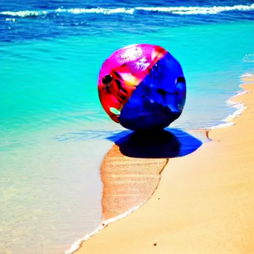 Image similar to beach ball in the ocean