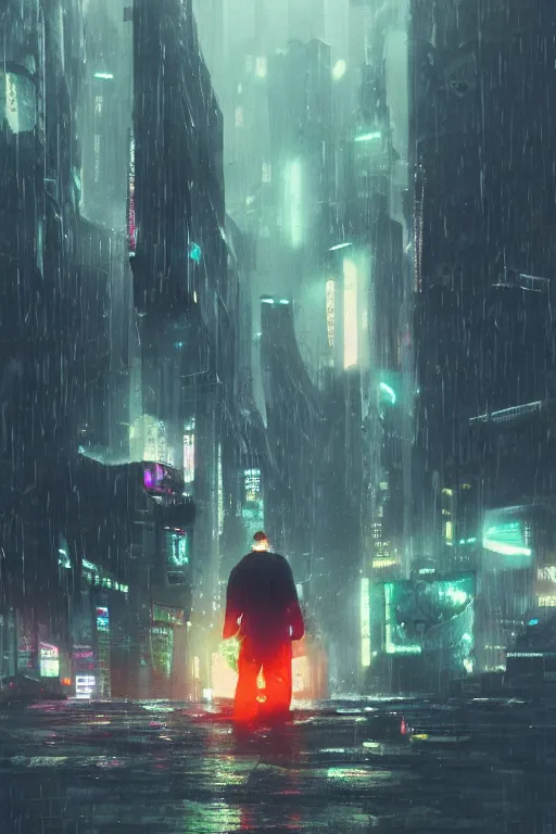 Image similar to an abstract person, vomiting electric waste and trash, blade runner, cyberpunk, lost city, hyper-realistic environment, Epic concept art