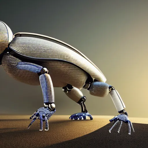 Prompt: illustration of a plastic robot chameleon designed by Luigi Colani, smooth curvature design, ultra detailed, highly capsuled, detailed full body concept art, digital art, detailed intricate elegant, octane render, futuristic, led lights, 8k