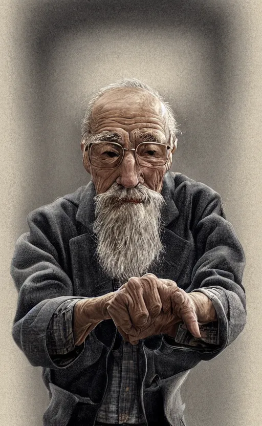 Prompt: old man doing hard work, do what we can, then leave it to god, d & d, non - fiction, intricate, elegant, highly detailed, digital painting, 8 k uhd, discipline object position, dynamic form, unbroken image,, concept art, intricate, sharp focus, illustration, art by robin eley, paul lung, samuel silva