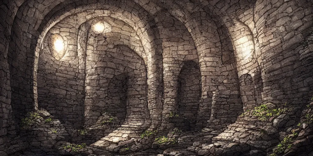 Image similar to A stunning underground fortress ran by dwarves, medieval style, digital art, masterpiece