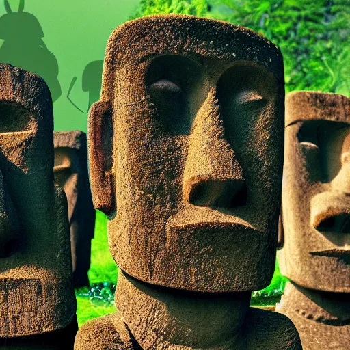 Image similar to photo of Haribo Gummy moai Easter Island heads