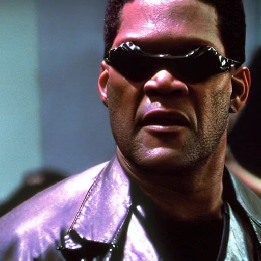 Prompt: Lawrence fishburne as neo in the matrix