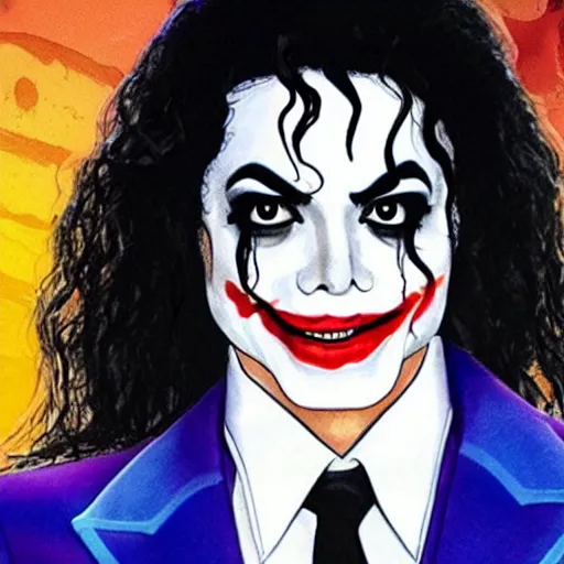 Image similar to michael jackson as Joker 2019