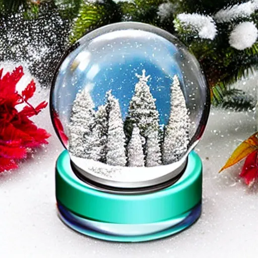 Image similar to epoxy resin snow globe